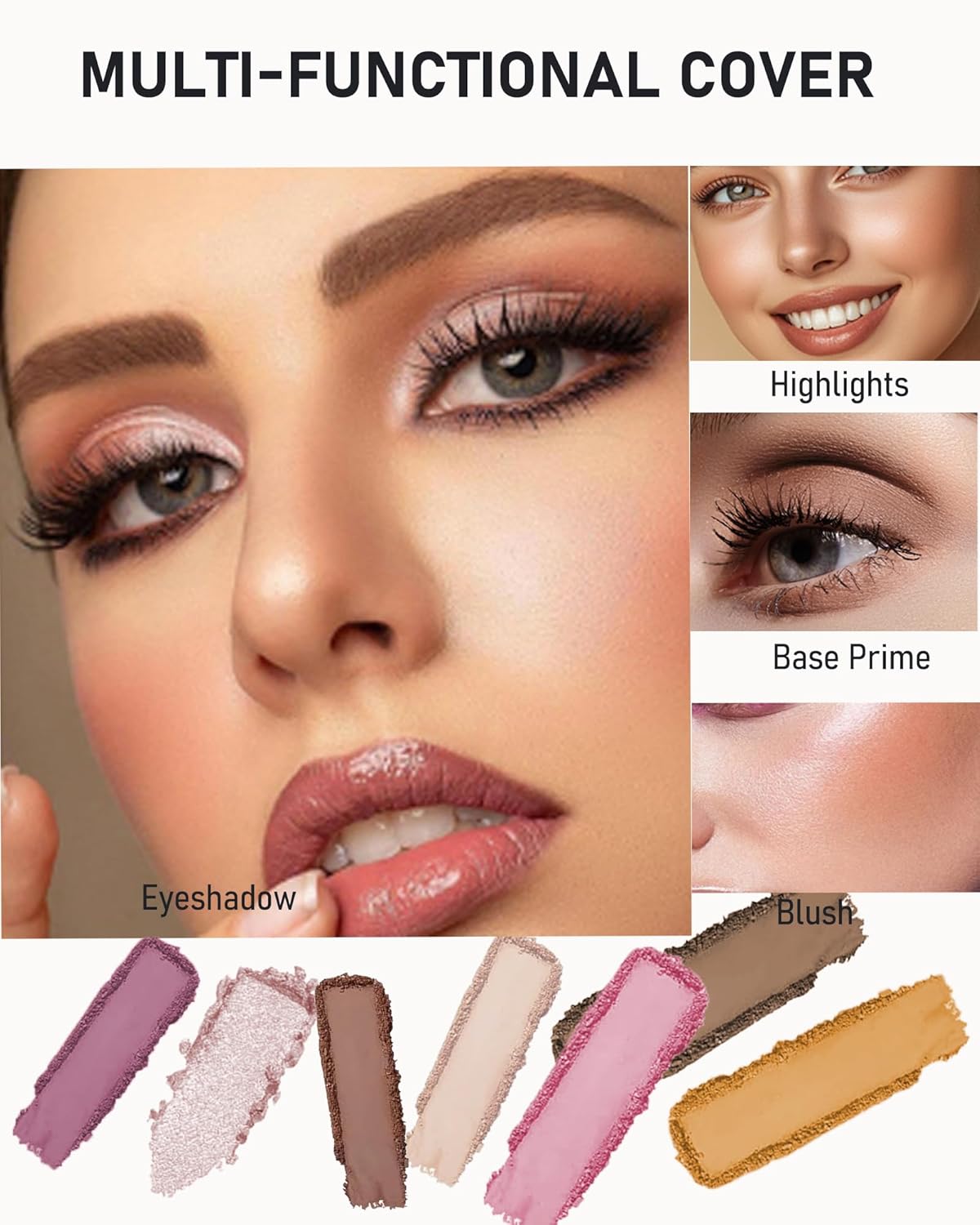 Single Matte Eyeshadow, Light Cocoa Nude Eye Shadow Brown Palette Makeup for Older Women, High Pigment Waterproof Pressed Eye Shadows Powder with Smooth Lightweight,Blendable for Daily Eye Look-214-Velvo Beauty