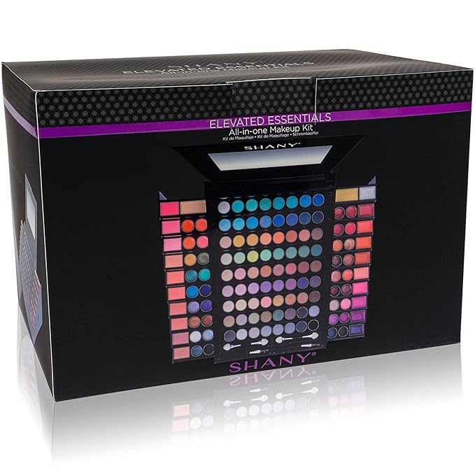 SHANY Elevated Essentials Makeup Set - All-in-One Makeup Kit with 72 Eyeshadows, 28 Lip Colors, 18 Gel Eyeliners, 10 Blushes, 1 Eye Primer, and 1 Cream Concealer-Velvo Beauty