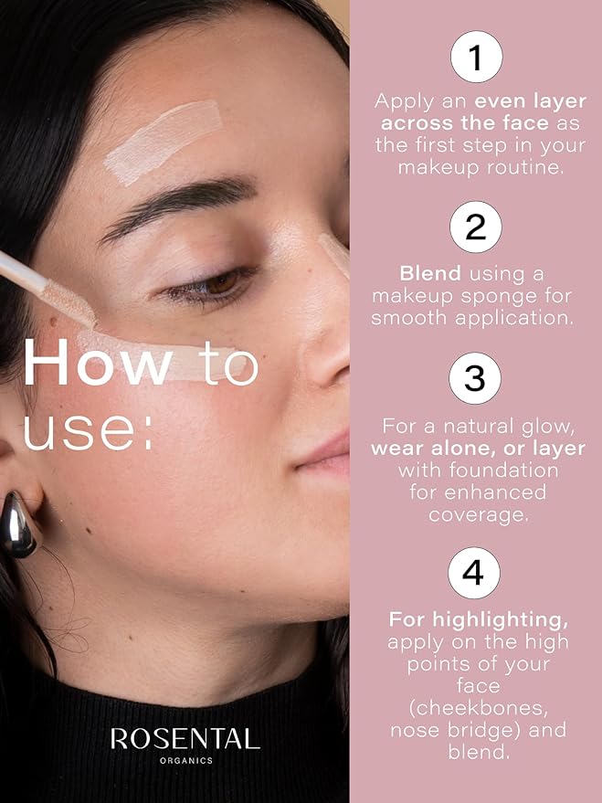 Organics BB Primer | with Niacinamide & Squalane – Pore-Refining, Illuminating, Hydrating Primer for a Fresh Glow Look and Smooth Texture, 25 ml-Velvo Beauty