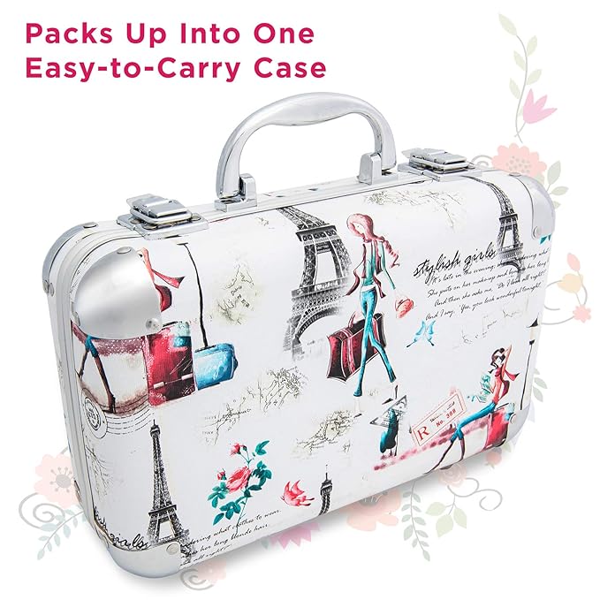 Makeup Kit Gift Set - 41 Eye Shadows, 7 Body Glitters, 1 Lip Liner Pencil, 1 Lipsticks, 4 Blushs, Eye liner pencil, 5 Concealers, 2 Lip Gloss, 5 Bronzers, Mirror-Velvo Beauty