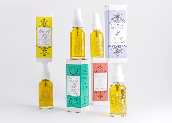 Little Seed Farm Essential Body Oil, Rosemary Mint, 4oz-Velvo Beauty