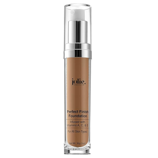 Jolie Perfect Finish Liquid Foundation Makeup SPF 15 Oil Free (DW1)-Velvo Beauty