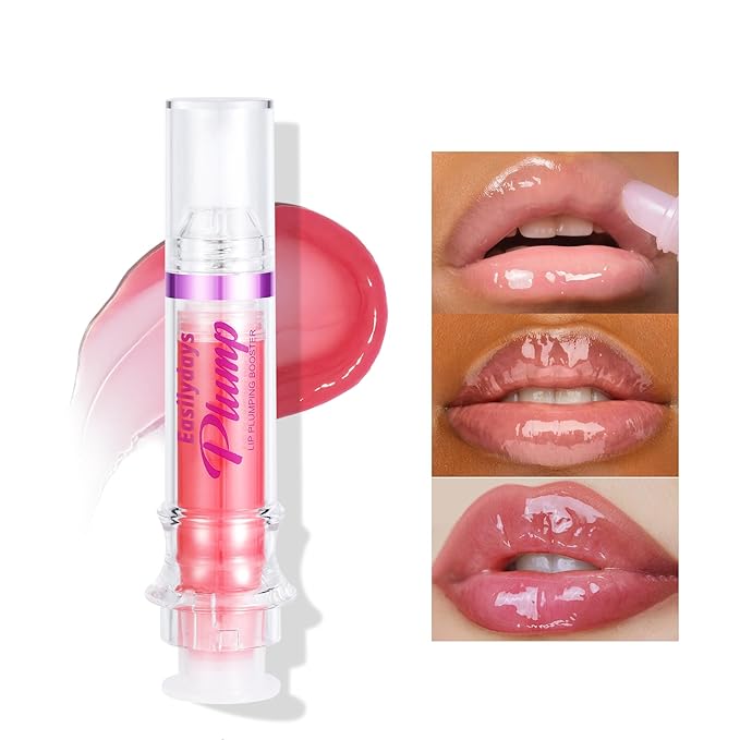 Lip Gloss Plumper Glossy Lip Lipstick, Lifter Gloss, Hydrating, Volumizes, High-Shine, Lip Plumping Lip Glass Mirror Lip Glaze Lip Makeup, Plump And Pout Lip Plumper for Women Girls-Velvo Beauty