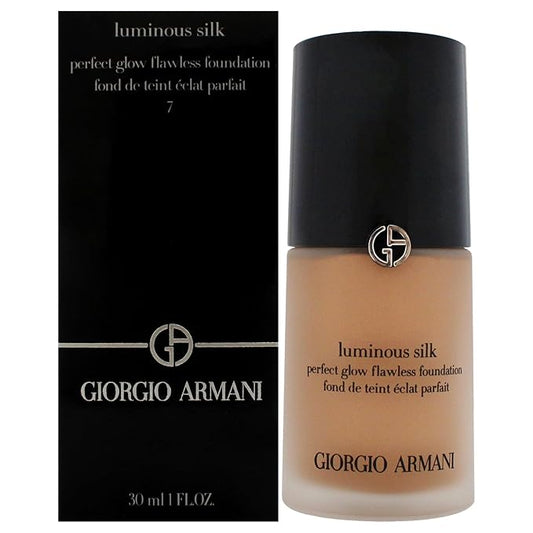 Luminous Silk Foundation - 7 Medium to Tan-Peach by Giorgio Armani for Women - 1 oz Foundation-Velvo Beauty
