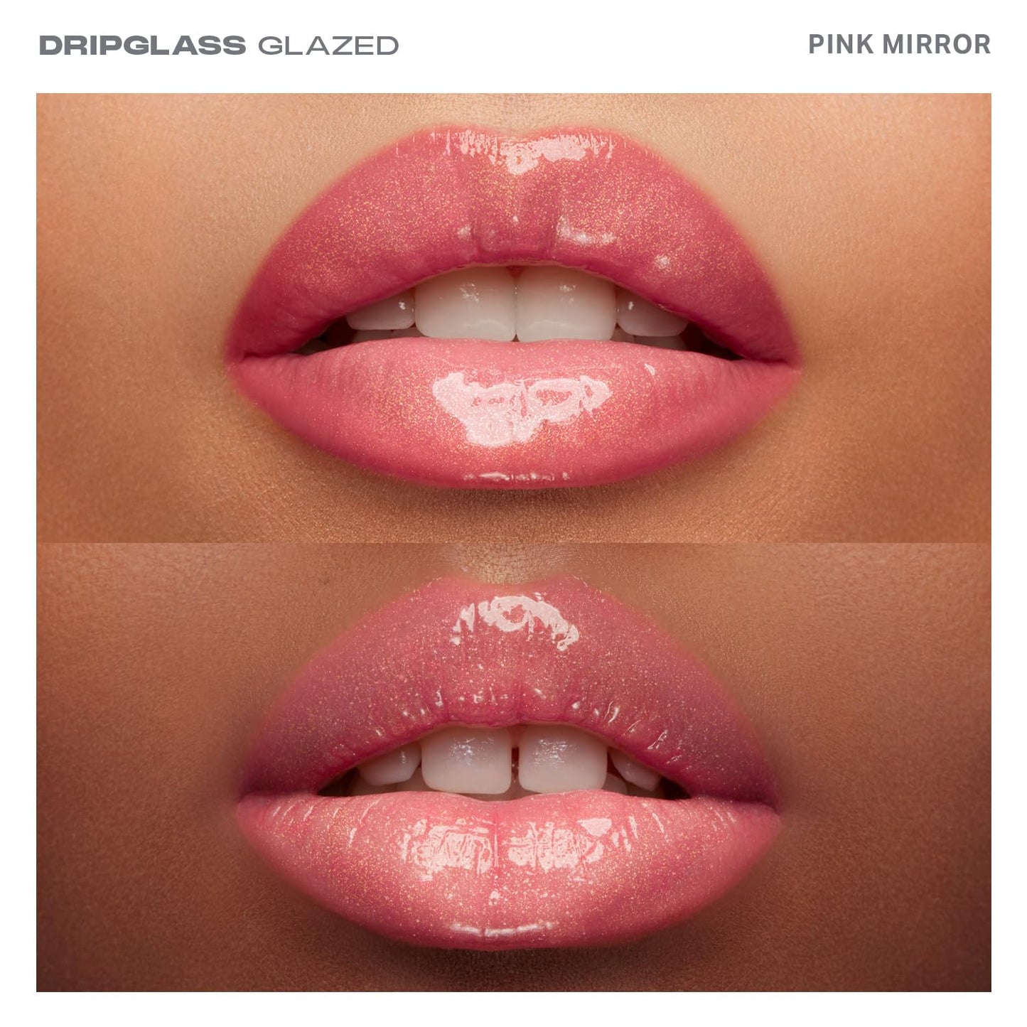 MORPHE Dripglass High Shine Lip Gloss - Glazed, Semi-Sheer & Nourishing Lip Makeup - Buildable Formula Infused with Plant-Derived Squalane & Vitamin E - Pink Mirror (0.13 oz)-Velvo Beauty