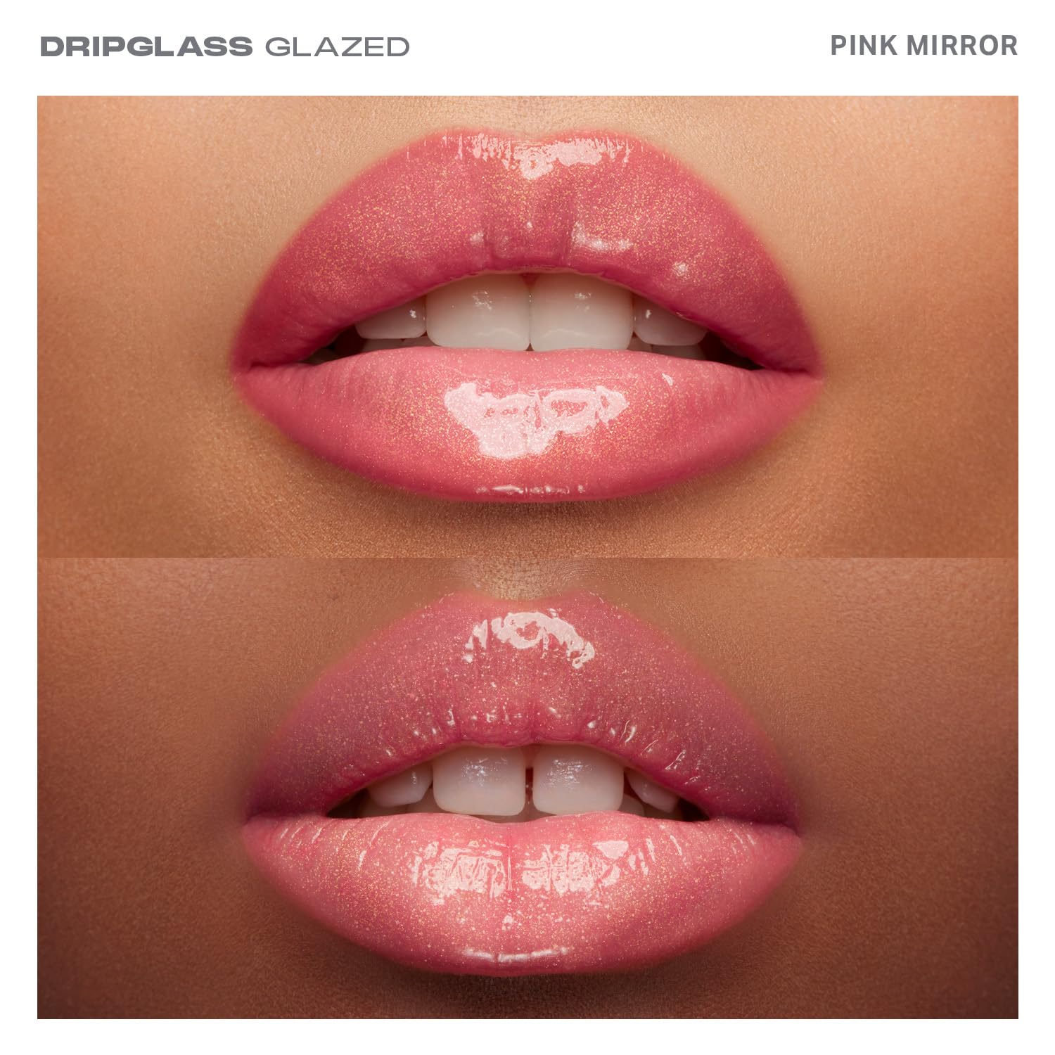 MORPHE Dripglass High Shine Lip Gloss - Glazed, Semi-Sheer & Nourishing Lip Makeup - Buildable Formula Infused with Plant-Derived Squalane & Vitamin E - Pink Mirror (0.13 oz)-Velvo Beauty