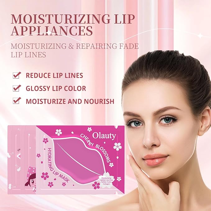 Eakroo 30 Pairs Collagen Crystal Pink Lip Masks, Collagen Lip Pads for Dry and Cracked Lips, Moisturizing Lip Care Gel Pads Remove Dead Skin, Minizes Lip Fine Lines, Lighten Lips, Plump Your Lips-Velvo Beauty