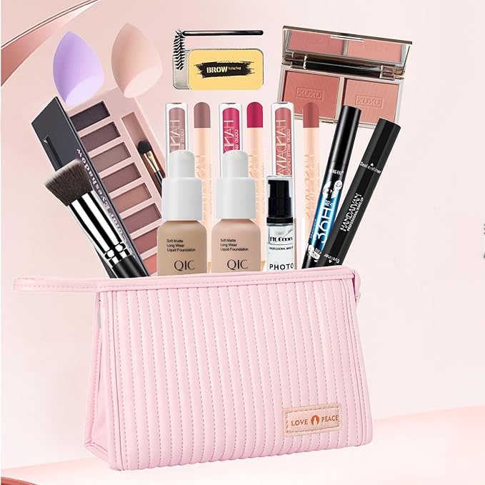 Makeup Kit - Makeup Set for Women - Full Kit Make Up Kits for Girls, Teens, Beginners, with Cosmetic Bag for Travel，Commute，Working-Velvo Beauty