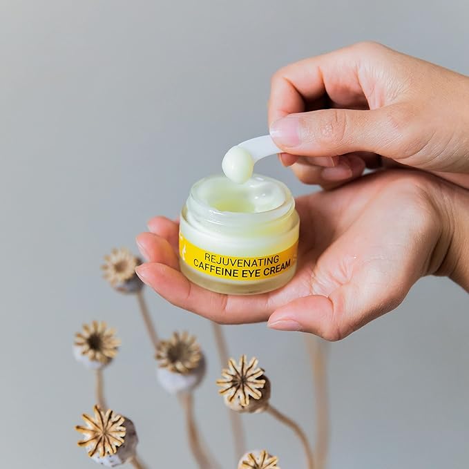 Doppeltree Caffeine Under Eye Cream Anti Aging Men and Women, for Wrinkles, Puffy Eyes and Dark Circles - Brightening & Firming, Minimize Bags, Puffiness and Fine Lines-Velvo Beauty