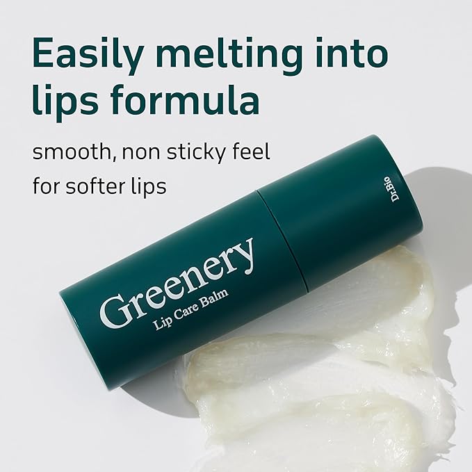 Dr. Bio Greenery Lip Care Balm (0.28oz/8g)| Hydrating Relief Balm for Dry, Chapped Lips | Lip Treatment with Natural Oils & Probiotics | Lip Moisturizer Repair Stick | Vegan Korean Skin Care | 2 Tubes-Velvo Beauty