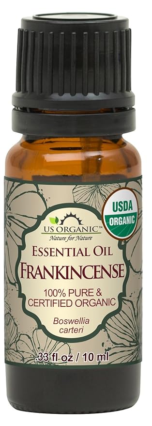 US Organic 100% Pure Frankincense (Boswellia Carteri) Essential Oil - Sourced from The Horn of Africa, USDA Certified Organic, Use Topically or in Diffuser, Perfect for Yoga or Meditation (10 ml)-Velvo Beauty