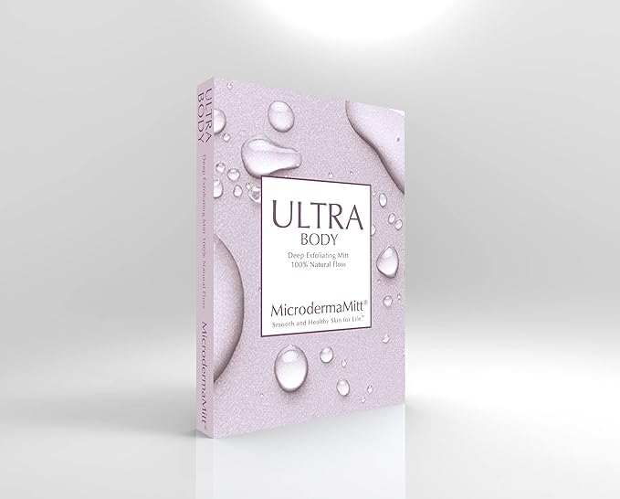 MicrodermaMitt ULTRA Exfoliating Mitt - The Ultimate Deep Exfoliating Body Scrubber Kese Glove – Keratosis Pilaris, Strawberry Skin Treatment, Reduce Ingrown Hair, Turkish Body Scrubber Exfoliator-Velvo Beauty
