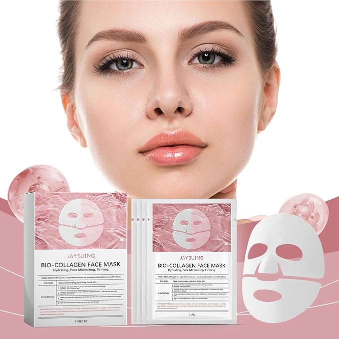 Retinol Collagen Face Mask – Korean Tightening Hydrogel Overnight Mask, Deep Moisturizing & Elasticity Boost, Long-Lasting Hydration & Brightening Skin (Deep Hydrating Mask)-Velvo Beauty