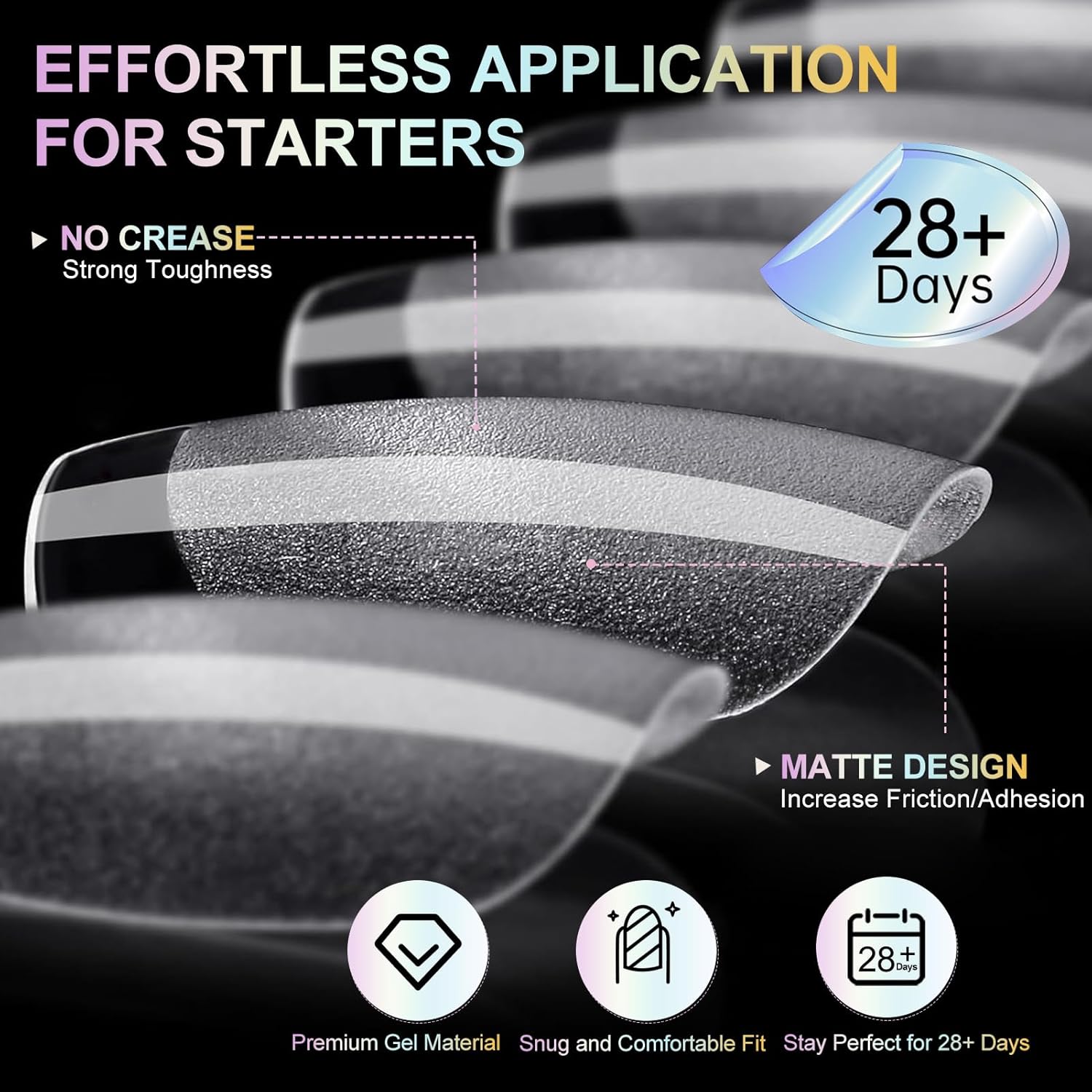 Extra Short Coffin Nail Tips, 240Pcs Soft Gel Nails, Half Matte Full Cover False Nail Tips for Nail Extension, Manicure, Home DIY, Salon, 12 Sizes, Pre-Shaped Acrylic Gelly Nails-Velvo Beauty