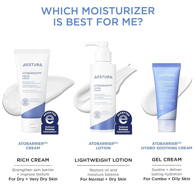 AESTURA ATOBARRIER365 Cream with Ceramides, Korean Face Moisturizer for Barrier Repair | 120H lasting Hydration, Ceramide Capsules, Dry & Sensitive Skin, Non-comedogenic, 80 mL / 2.70 fl.oz.-Velvo Beauty