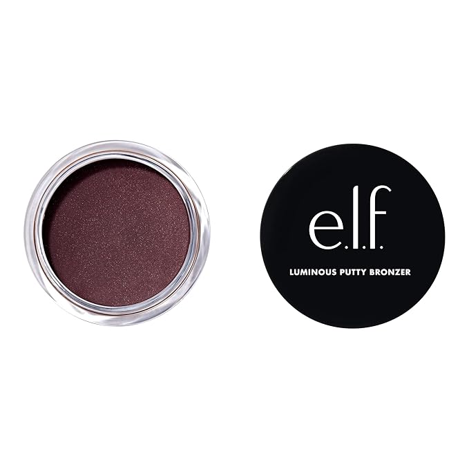 e.l.f. Luminous Putty Bronzer, Lightweight Putty-to-Powder Bronzer For A Radiant, Glowing Finish, Highly Pigmented, Vegan & Cruelty-Free, Frequent Flyer-Velvo Beauty