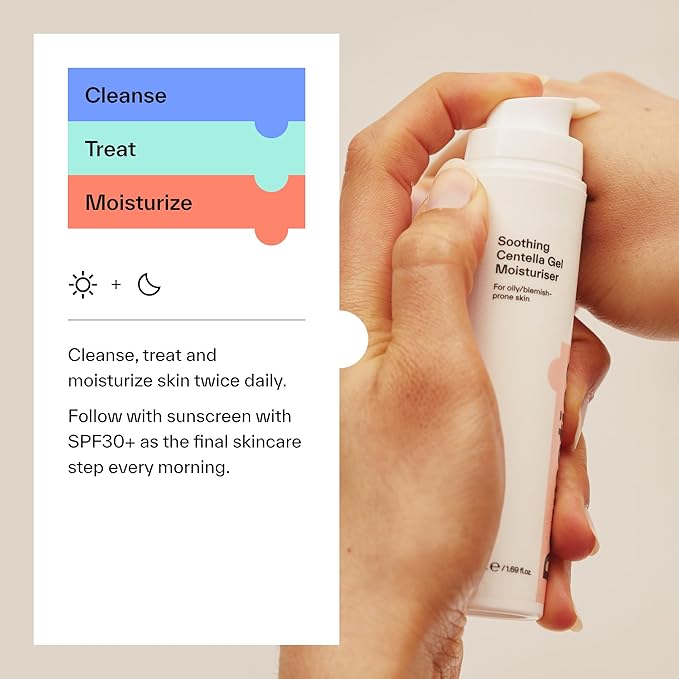 Dermatica Blemish Control Kit, Balancing Glycerin Gel Cleanser (200ml), Clarifying Azelaic Acid 15% Cream (30ml), Soothing Centella Gel Moisturiser (50ml)-Velvo Beauty