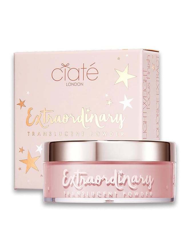 Ciaté London Extraordinary Setting Powder Brightening Pink, for Long-Lasting Makeup & Luminous Complexion, Oil Control, Talc-Free & Vegan Formula, Suitable for All Skin Tones-Velvo Beauty