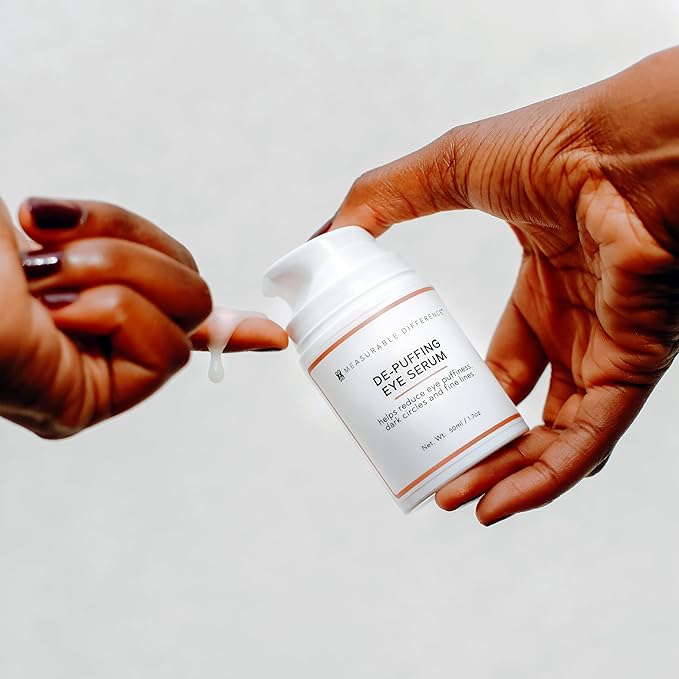 Measurable Difference De-puffing Eye Serum - Hydrating & Illuminating Treatment for Dark Circles, Puffiness, and Wrinkles-Velvo Beauty