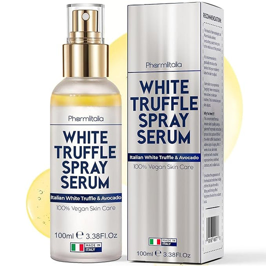 Italian White Truffle Spray Serum - Vegan Skin Care - Face Mist Hydrating Spray with Avocado & White Truffles - Face Serum for Radiant Skin - 3.38 Fl Oz-Velvo Beauty