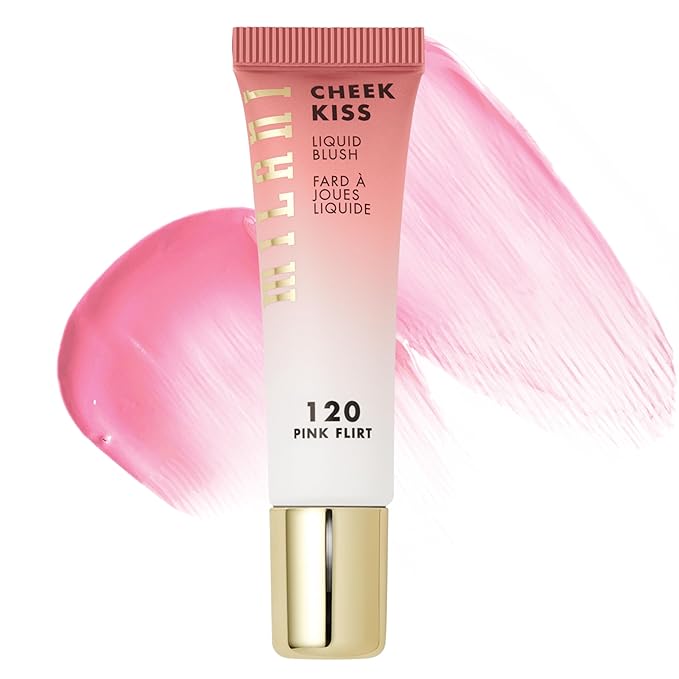 Milani Cheek Kiss Liquid Blush Makeup - Blendable & Buildable, Lightweight Cheek Color (Pink Flirt)-Velvo Beauty