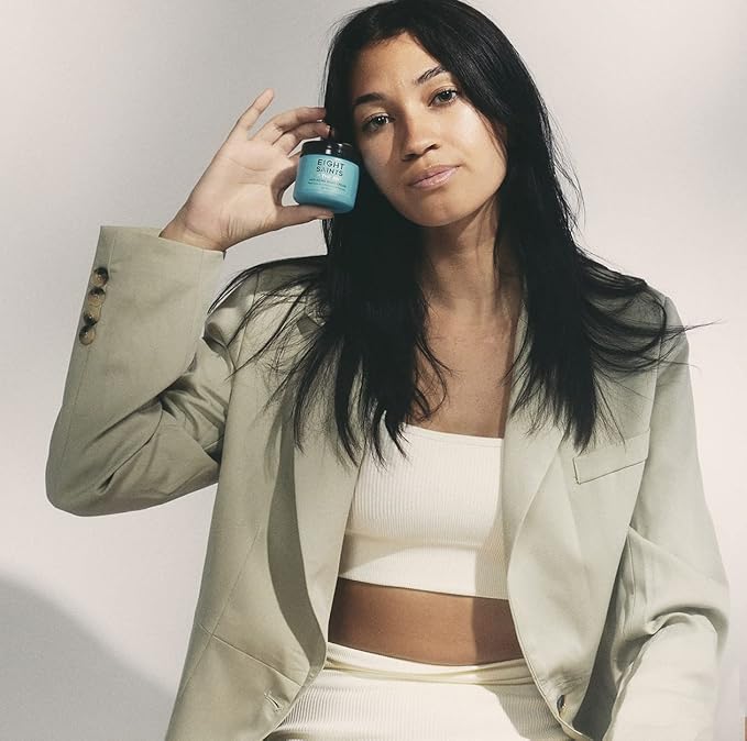 Eight Saints Skin Care Up the Anti Night Cream Face Moisturizer to Reduce Fine Lines and Wrinkles, Natural and Organic Anti Aging Cream For Face & Neck with Niacinamide and Hyaluronic Acid, 2 Ounces-Velvo Beauty