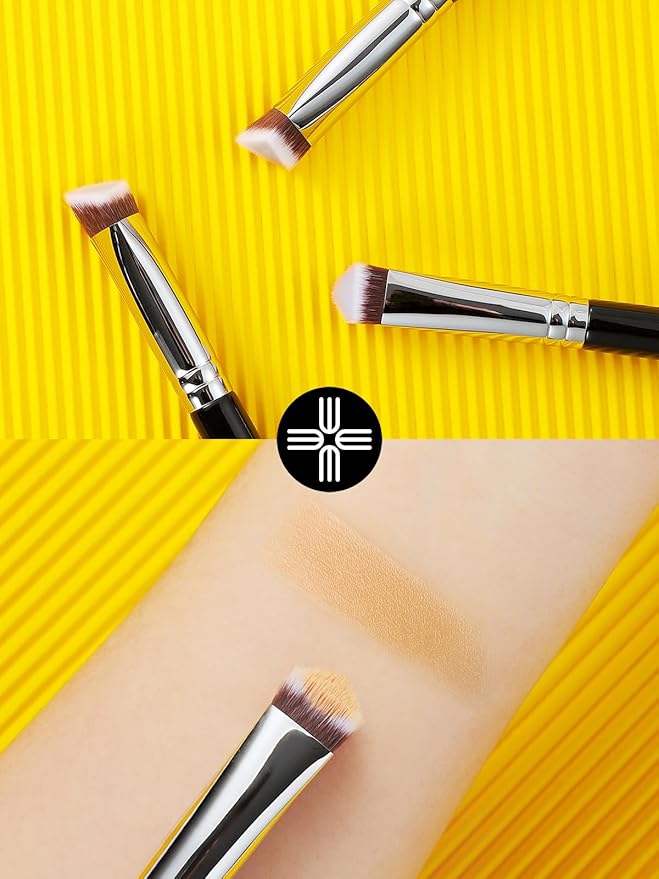 EIGSHOW Concealer Brush Under Eye, Small Triangle Brushes for Precise Coverage Dark Circles Blemishes Acne, Blending Cream and Liquid (F658)-Velvo Beauty