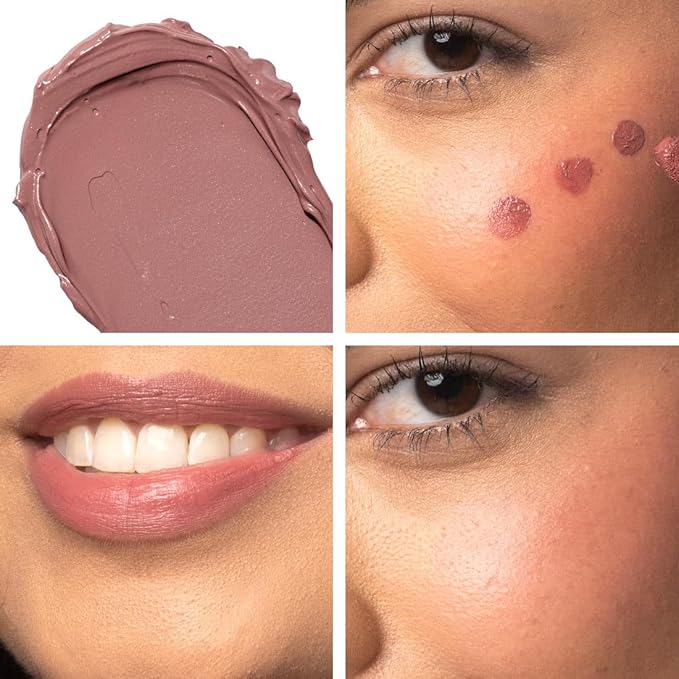 Palladio Liquid Blush for Cheeks & Lips 2-in-1 Makeup Face Blush, Weightless Cream Formula, Smudge Proof Long-Wearing Pigmented Blush, Natural Look Makeup Face Blushes, Dewy Finish, Dusty Rose-Velvo Beauty