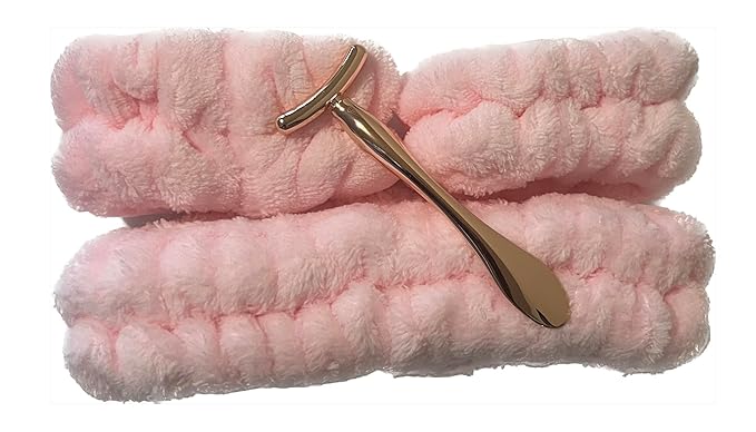 Ohemaa's Shopp Spa Kit, Beauty Kit, Spa Beauty Kit, Pink Spa Headband, Under Eye Soother, Under Eye Depuffer Tool, Beauty Tool, Cosmetic Applicator, Cosmetic Tool, Skin Care Applicator, Skincare Tool-Velvo Beauty