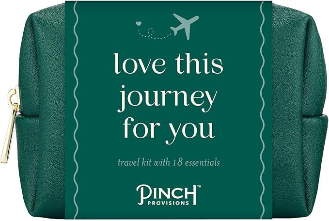Pinch Provisions Travel Kit, includes 18 Must-Have Emergency Essential Items for Travelling, Ideal Road Trip or Airport Gift for Friends, Family & Peers, Portable Pouch-Velvo Beauty