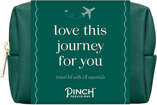 Pinch Provisions Travel Kit, includes 18 Must-Have Emergency Essential Items for Travelling, Ideal Road Trip or Airport Gift for Friends, Family & Peers, Portable Pouch-Velvo Beauty