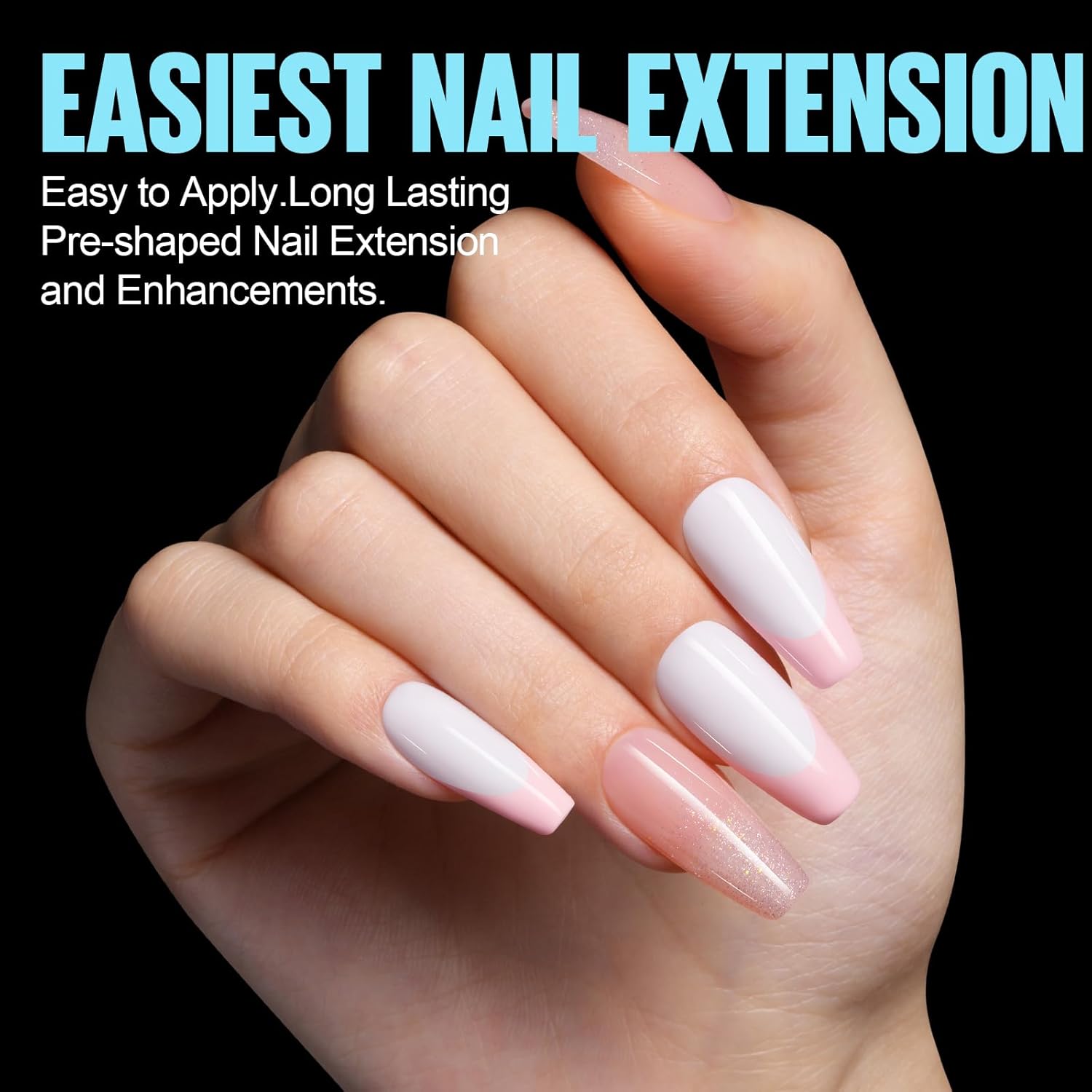 TOMICCA Medium Coffin Nail Tips 360pcs Soft Pre Shaped Gel Nail Tips 15 Sizes Full Cover Coffin Nails Acrylic Full Matte Gel Fake Nails for Soak Off Nail Extensions-Velvo Beauty