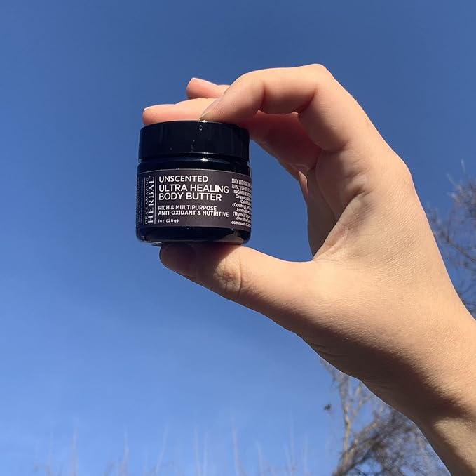 Ora's Amazing Herbal Unscented Moisturizer Travel Set, Touchy Skin Salve, Unscented Body Butter & Body Oil Set, Travel Size, Eczema and Senstivie Skin-Velvo Beauty