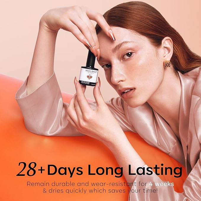 modelones Chameleon Gel Nail Polish Set, 6 Colors Fall Gel Polish Kit Nude Brown Glitter Shimmer Soak Off LED Nail Lamp Gel Nail Kit Home Gift DIY Salon For Women Girl-Velvo Beauty