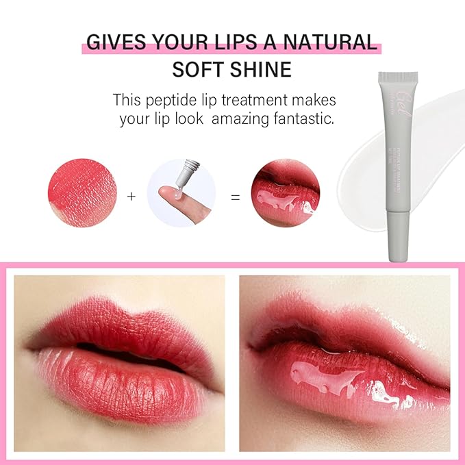Lip Glowy Balm,Hydrating Moisturizing Lip Balm for Dry Cracked Lips,Sheer Tint Color,Shiny Glossy,Long Lasting Lip Moisturizer Nourishing Lip Care Lip Repair Gel Peptide Lip Treatment ChapStick-04#-Velvo Beauty