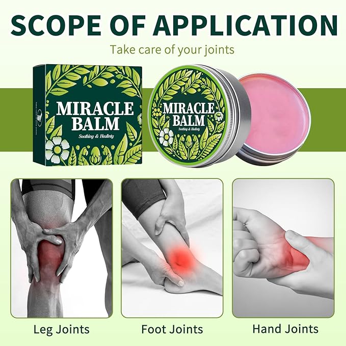 Miracle Balm, Miracle Balm for Leg - Soothing Joint Cream for Back, Hands, Feet and Body-Velvo Beauty