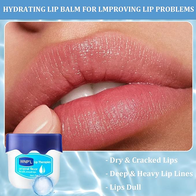 Lip Balm Set, 6Pcs Fruit Moisturizing Lip Balm, Lip Moisturizer Tinted Lip Balm, Hydrating Lip Balm For Reduce Lip Wrinkles, Dead Skin, Dry & Chapped, Cute Lip Balm Set For Women-Velvo Beauty