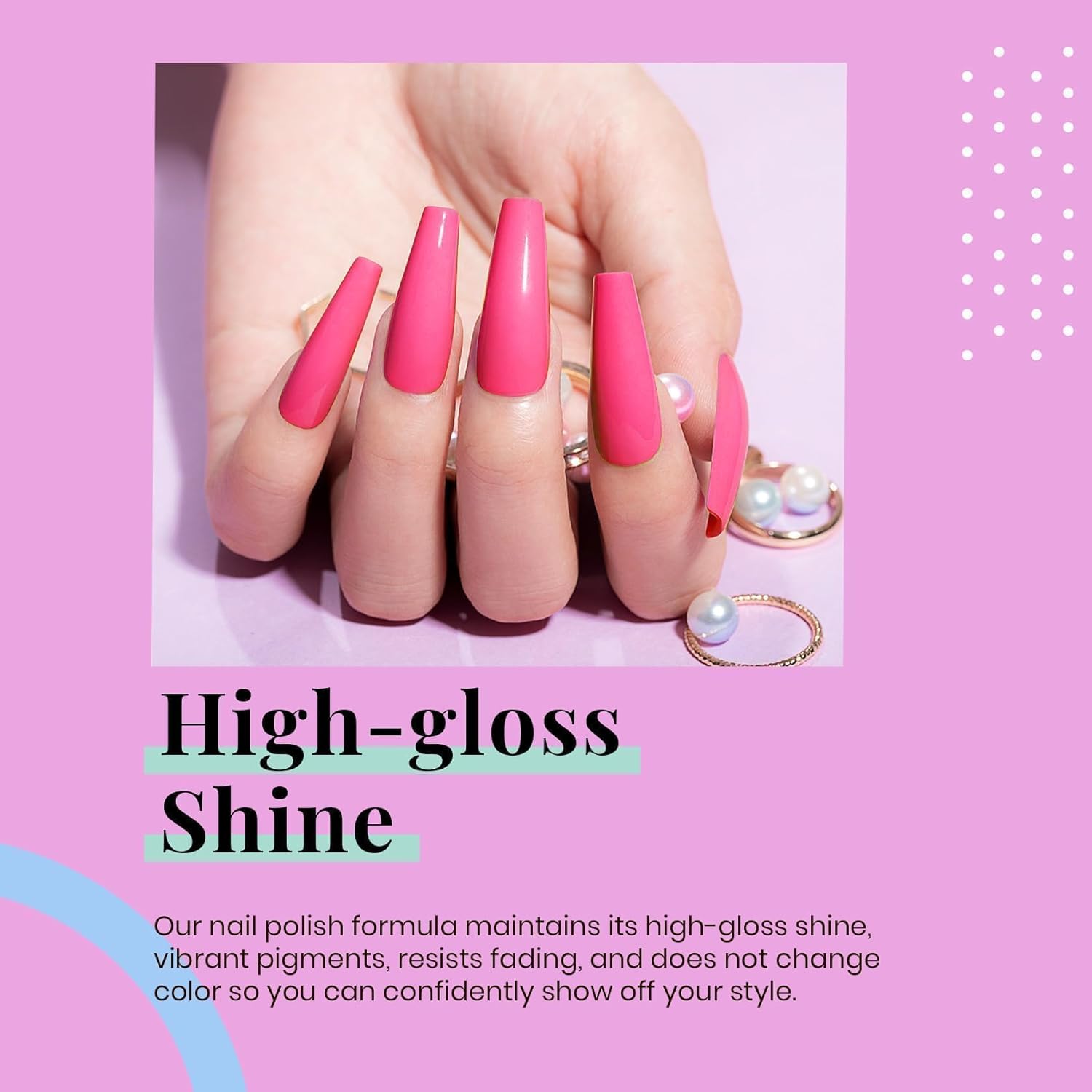 Beetles Hot Pink Gel Nail Polish 1Pcs 15ml Neon Pink Gel Nail Polish Bright Color Soak Off Uv LED Nail Lamp for Women DIY Manicure Gifts for Mom-Velvo Beauty