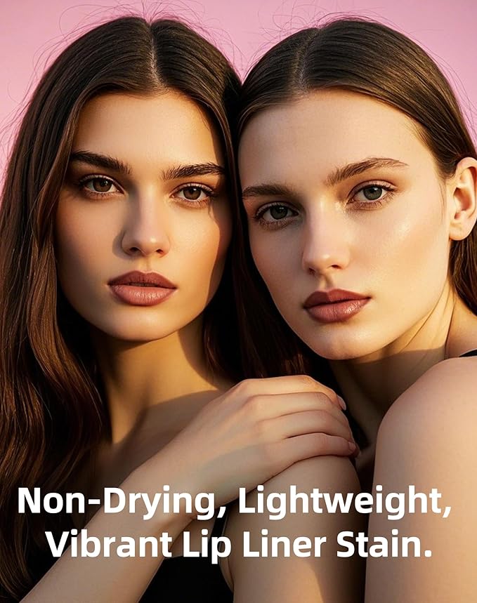 KIMUSE Lip Stain Peel Off, Peel Off Lip Liner Stain with Tweezer, Long Lasting, Waterproof, Transfer Proof Lipstains Color, Smudge-Free, Easy Removal, Matte Finish-Velvo Beauty