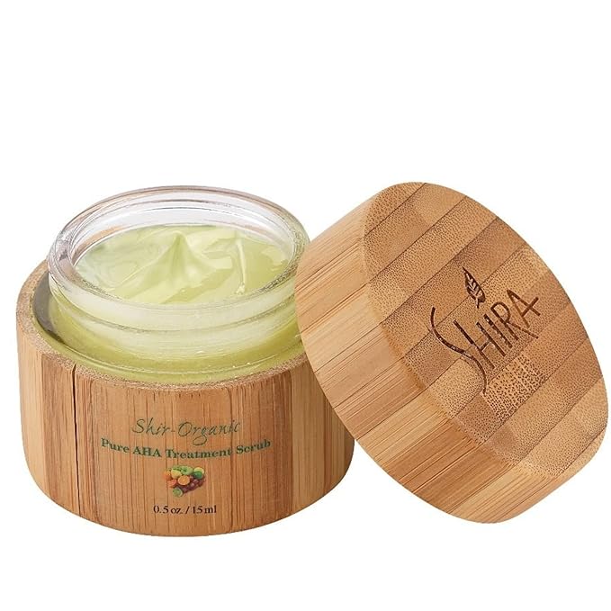 Shira Shir-Organic 4 pack for Normal to Dry Skin - Coconut Oatmeal Cleanser, Pomegranate Toner & Apricot Moisturizer & AHA Treatment Scrub-Velvo Beauty