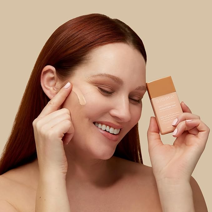 Sigma Beauty Skin Perfector – Hydrating Skin Tint Foundation for Lightweight, Buildable Coverage, With Hyaluronic Acid, Niacinamide Serum, and More (2 Light Beige Tint, 1.12oz)-Velvo Beauty