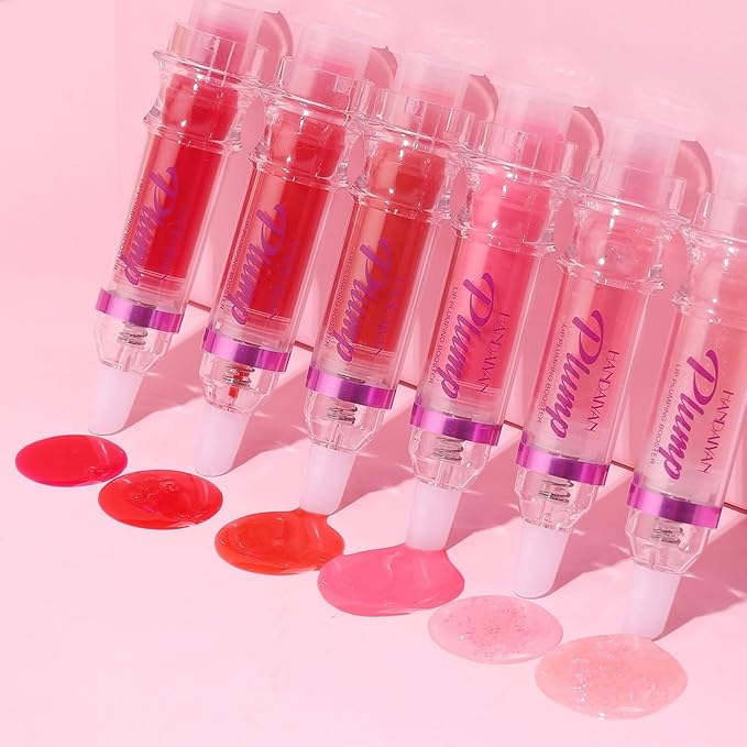 Lip Plumping Booster, Plumping Lip Oil with Chili Extract, Plump & Pout Lip Plumper, Slightly Spicy Lip Plumping Gloss, Fuller Lips Instantly, Hydrating, High-Shine-Velvo Beauty