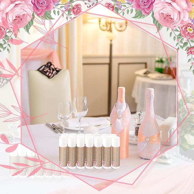 Demissle Jasmine Moisturizing Lip Balm, 40 Pcs Bulk - Thank You for Celebrating with Us, Wedding Favors, Bridal Showers-Velvo Beauty