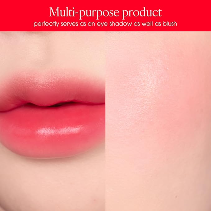 PLAT LIPS 918 CHERRY CANDY, Lip & Cheek, Lightweight, Naturally Dewy+ Glowy Finish, Blendable & Buildable Formula (1.2g, 0.003 oz.)-Velvo Beauty