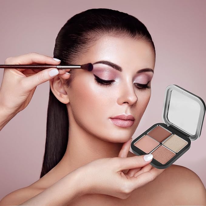 Blush Pallet Makeup 2pcs Empty Magnetic Eyeshadow Palette, Small Makeup Palette Lipstick Compact Containers Cosmetic Sample Storage Cases Makeup Plate for Foundation-Velvo Beauty