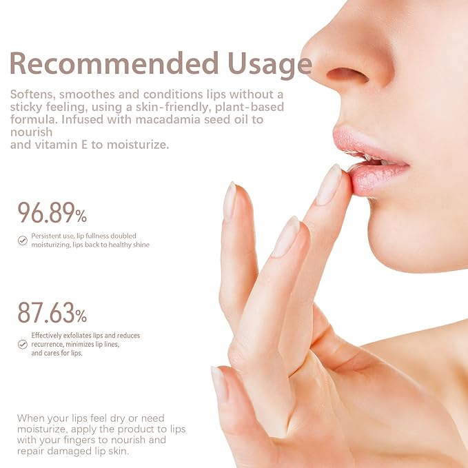 Moisturizing Overnight Lip Mask Vitamin E Lip Butter Repair Sleeping Lip Balm For Hydrated, Full Looking & Irresistible Lips(0.2 Fl Oz),Mild snow-Velvo Beauty