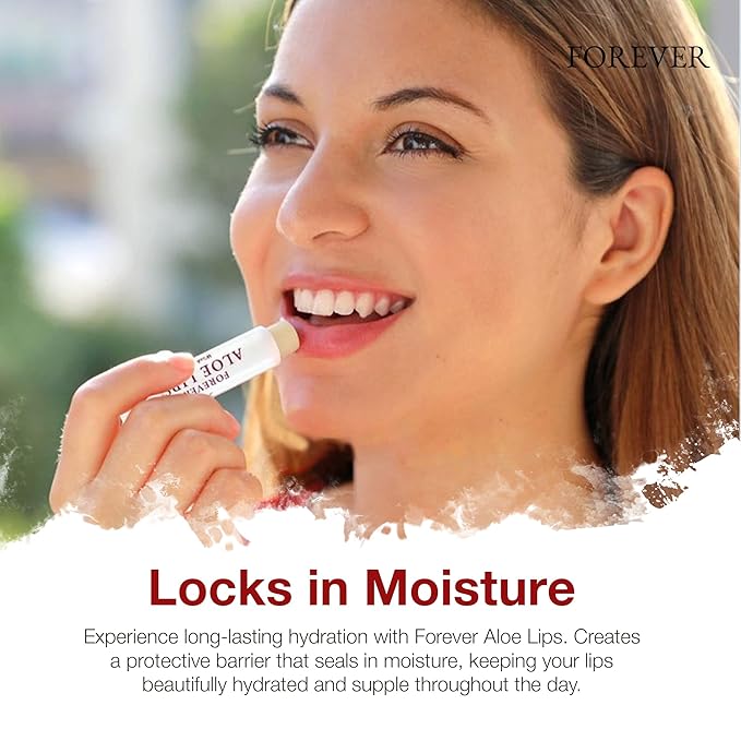 Forever Living - Forever Aloe Lips - Ultimate Lip Care for Any Weather - Moisturizing Lip Balm with Aloe, Jojoba & Beeswax - Vegan - Pack of 12-Velvo Beauty