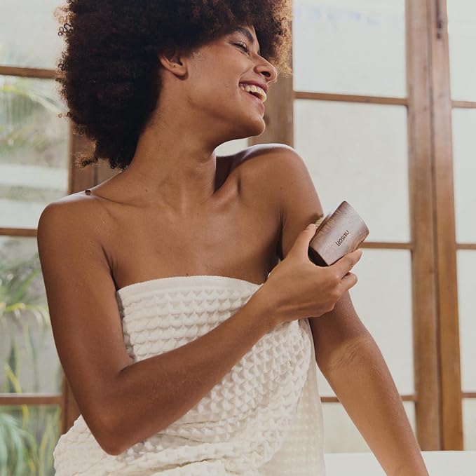 Luxury Natural Walnut Wood Boar Bristle Body Brush | Exfoliating & Detoxifying for All Skin Type | Sweeps Away Dead Skin Cells for Luminous, Smooth Skin | for Wet and Dry Use (Handheld)-Velvo Beauty