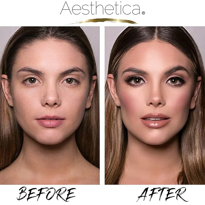 Aesthetica Cosmetics Contour and Highlighting Powder Foundation Palette/Contouring Makeup Kit; Easy-to-Follow, Step-by-Step Instructions Included-Velvo Beauty