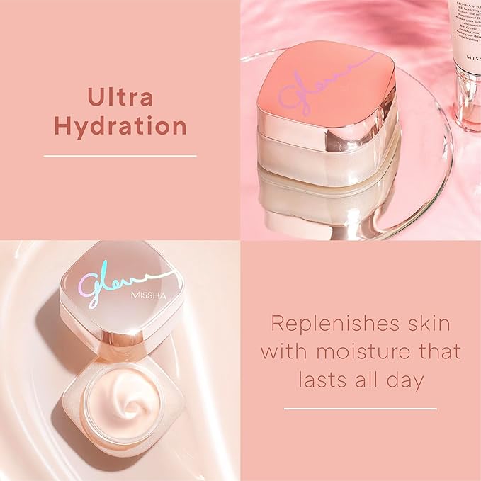 MISSHA Glow Skin Balm 1.69 fl oz/ 50ml 4-in-1 Primer, Moisturizing Cream, Morning Pack, Luminizing Cream for a Flawless Natural Glow Glass Skin-Velvo Beauty